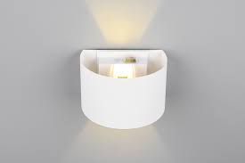 Reality Talent wandlamp 3000K 50LM - wit mat - half rond