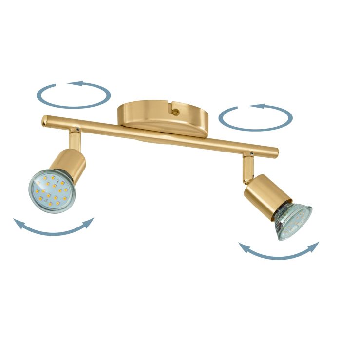 Eglo Trastanello-Buzz opbouwspot 2x 2,8W gold