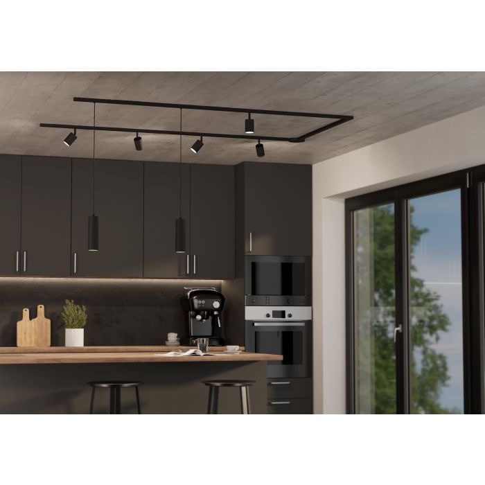 Eglo Easy track railspot tube zwart GU10