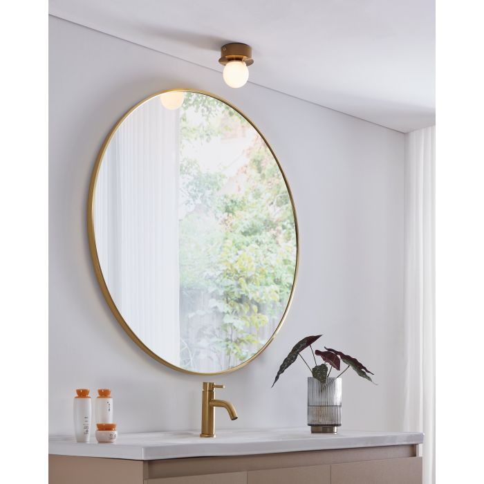 Eglo wand-/plafondlamp Mosiano goud IP44