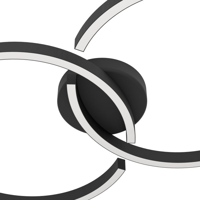 Eglo Amandolo LED 675mm zwart 2400lm 2700-6500K