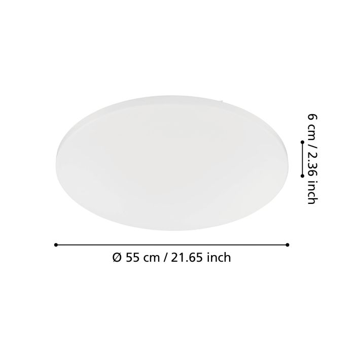 Eglo Frania LED opbouwarmatuur 550mm wit 5700lm 3000K