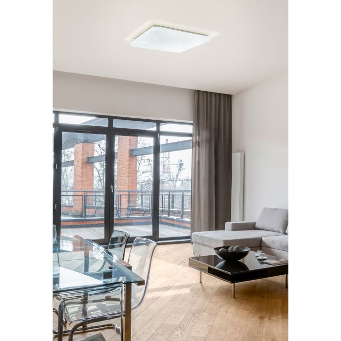 Eglo Frania-S LED opbouwarmatuur 430x330mm wit 3400lm 3000K