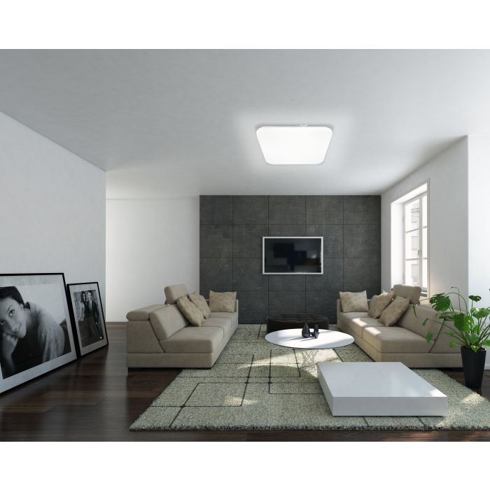 Eglo Frania LED plafondlamp 280x280mm wit 1120lm 3000K