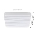 Eglo Ferentino plafondlamp 28x28cm staal wit 1100lm 3000K