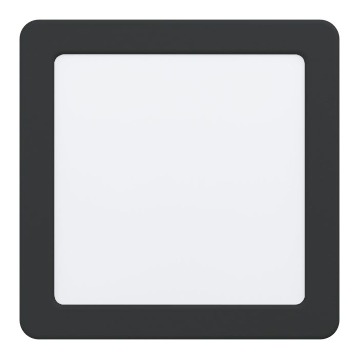 Eglo Fueva 5 opbouwarmatuur 160x160mm zwart 1350lm 3000K