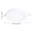 Eglo Fueva-Flex inbouwarmatuur 117mm wit 700lm 4000K