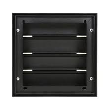 Renson 433 dampkaprooster 173x173mm - zwart structuur