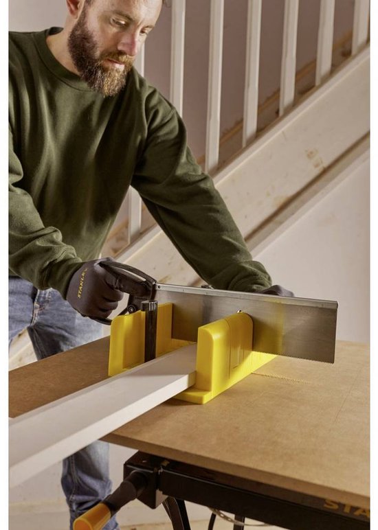 Stanley verstekbak kunstst. + kapzaag 350x143x95mm