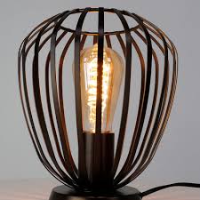 Eglo Espinal tafellamp E27 brons staal