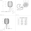 Eglo Romazinna tafellamp 1xE27 staal/zandkleur