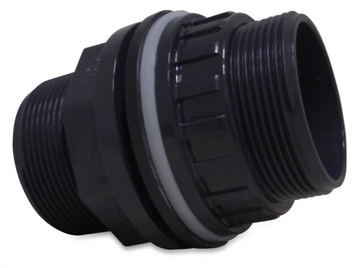 Druk PVC doorvoer 50mm x 2