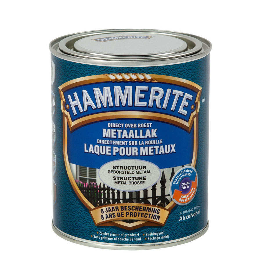 Hammerite struct.mat lak geb metaal 750ml