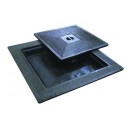 Gietijzer putdeksel dubbel 50x50cm