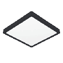 Eglo Fueva 5 LED opbouwarmatuur 285x285mm zwart dimbaar 2400lm 3000K