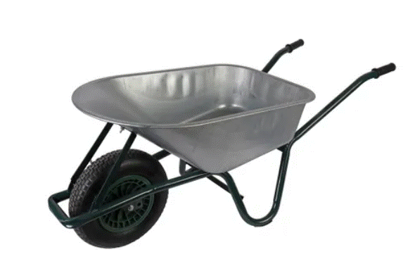 Kruiwagen verzinkt staal 85L