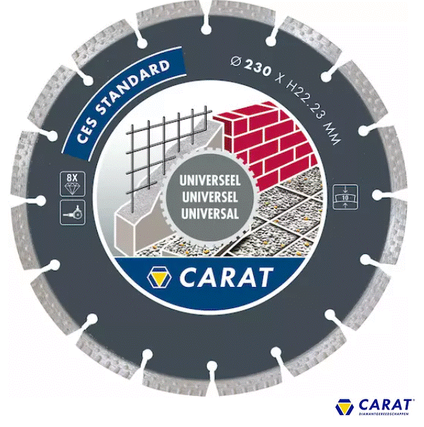 Carat diamantschijf CES standaard universeel 125 x 22,2mm