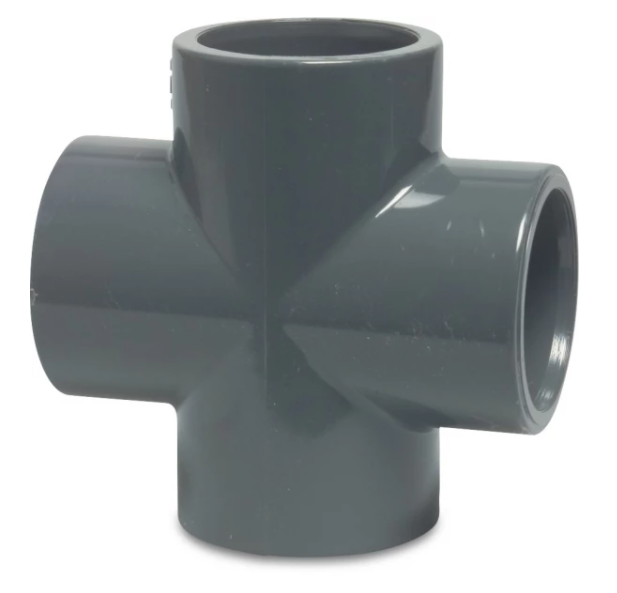 Druk PVC kruisstuk 63mm
