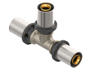 Unipipe pers T-stuk 20/2 x 16/2 x 20/2