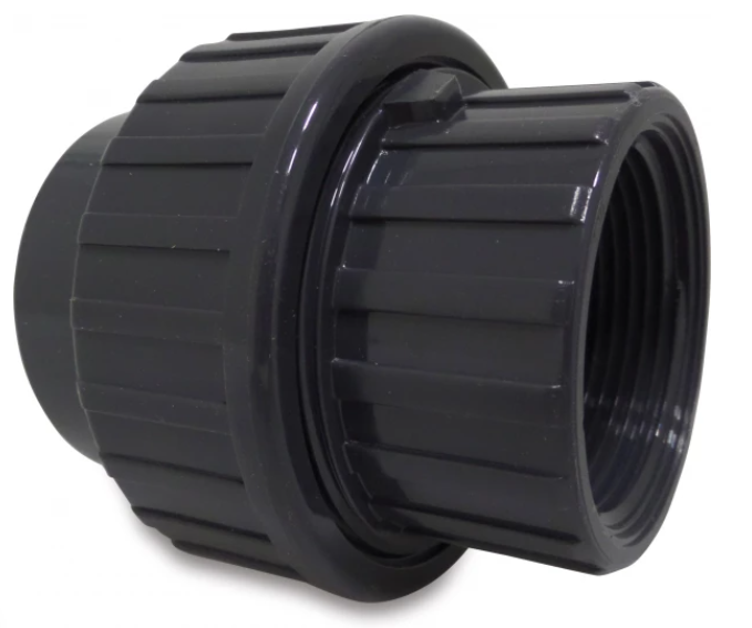 Druk PVC schroefkoppeling 20mm x 1/2F