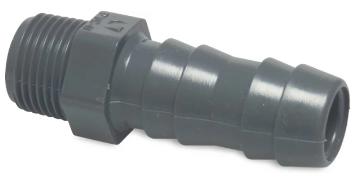 Druk PVC slangpilaar 25mm x 3/4 M