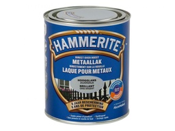 [28046] Hammerite hoogglanslak zilvergrijs 250ml
