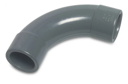 [48118] Druk PVC lange bocht 40mm - 90°