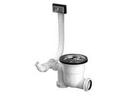 [78898] Afvoergarnit.kpl.spoelt.m/1bakinox-uitn. korf 40mm