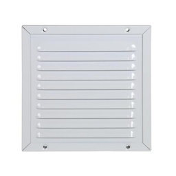 [80609] Renson 437 schoepenrooster met gaas 300x300mm - naturel