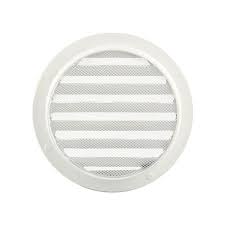 [80657] Renson 434/R inbouwrooster rond 100mm wit