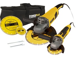 [85914] Powerplus haakse slijper set 2000W + 750W