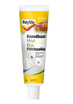 [86176] Polyfilla Kneedbaar hout houtvulpasta wit 75gr