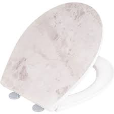 [85997] Toiletzitting White Marble duroplast