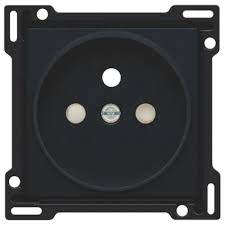 [86226] Niko centraalplaat voor inbouwstopcontact +A 21mm zwart