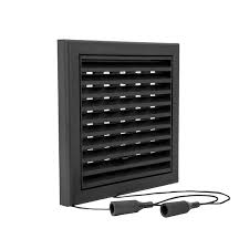 [89811] Renson 732 PVC opbouwrooster regelbaar 250x250mm zwart