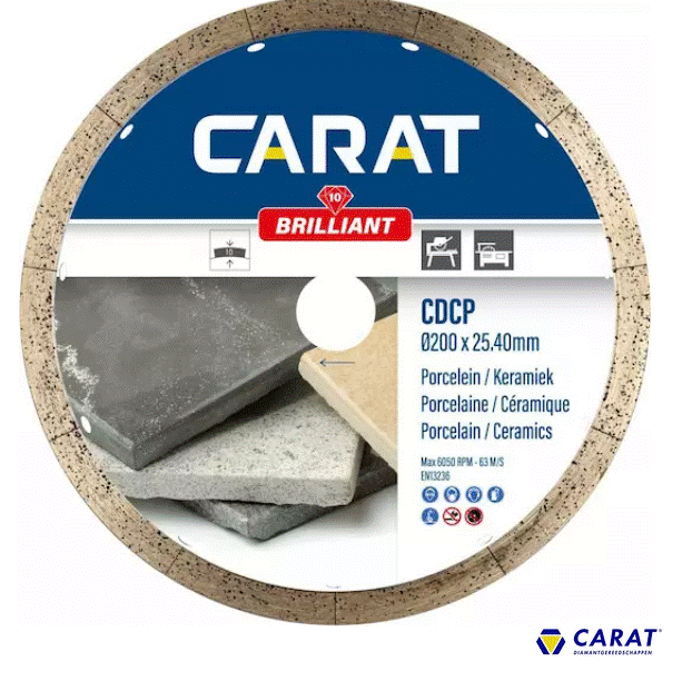 [96632] Carat diamantschijf CDCP porcelein 200 x 25,4mm