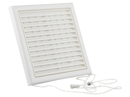 [53214] Renson 732 PVC regelbaar rooster opbouw 187x187 - wit