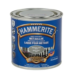 [55828] Hammerite hoogglanslak grijs 250ml