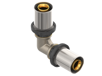 [60765] Unipipe pers koppeling haaks 26/3 x 26/3