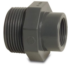 [04405] Druk PVC verloopstuk 5/4 x 6/4 MF