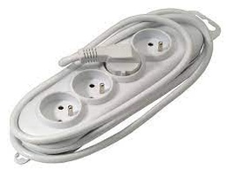 [78562] Profile 4V stopcontact + 3m snoer wit