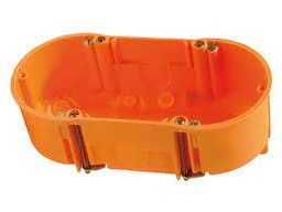 [09469] Helia dubbele inbouwdoos holle wand 45mm